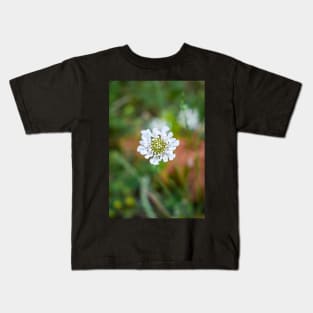 Little White Flower in the Grass Kids T-Shirt